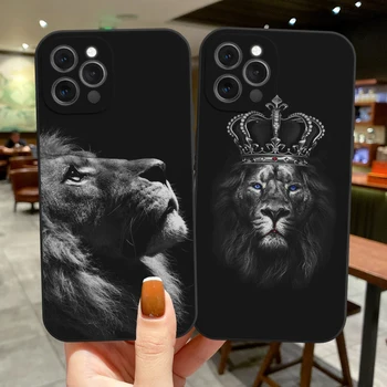 Чехол Для Apple iPhone 14 14 13 12 11 Pro Max Mini XS Max XR X 7 8 Plus SE 2020 2022 Чехол В виде Ракушки Cool Lion King Animal Bumper
