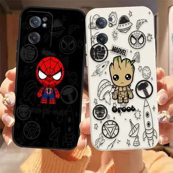Чехол для телефона Marvel Spider-Man Groot Для Oneplus 11 10 9 9R 9RT 8 8T 7 7T ACE 2 2V NORD CE Lite Pro Цветной Жидкий Чехол Funda Shell
